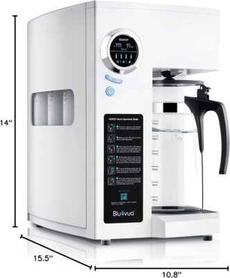 "Complete Review of the Bluevua RO100ROPOT Reverse Osmosis Countertop Water Filter"