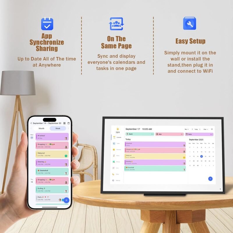 "15.6-inch Wall Digital Calendar: